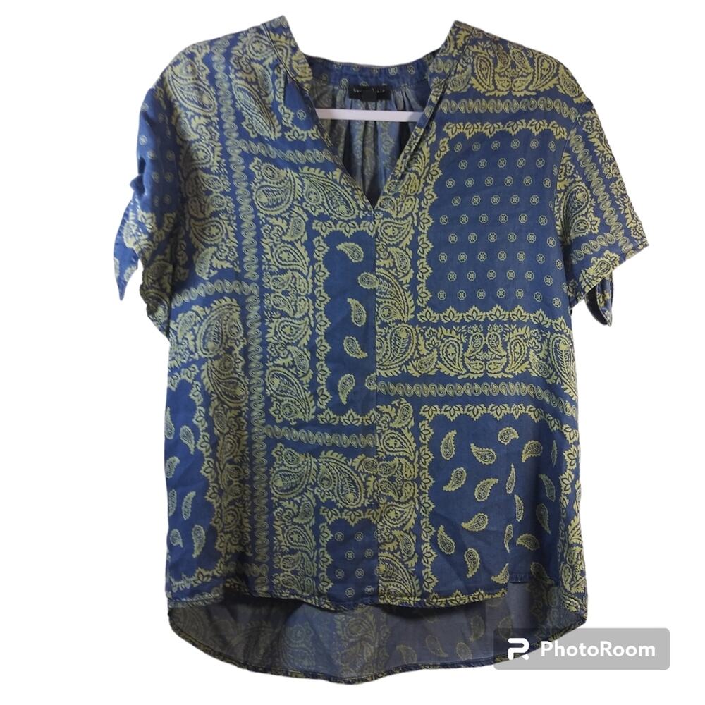 Current Air Anthropologie Bandana Mana Shirt Size M